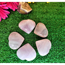Load image into Gallery viewer, Natural Rose Quartz Crystal Puffy Large Heart Crystal Stone Quartz Healing Love Crystal Gemstone Palm Stone Cluster Love Stone Sevenzings
