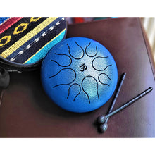 Load image into Gallery viewer, sevenzings Musical Tongue Drum Steel Drum 6&quot;,8&quot;,10&quot; Tank Drum Hand Drum Musical Instrument
