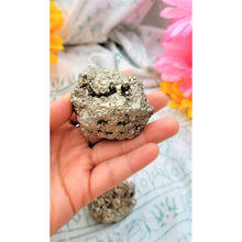 Load image into Gallery viewer, Pyrite Clusters Palm Stone Crystals Pocket Stone Protection Crystals for Prosperity Success Wealth Pyrite Raw Crystals - sevenzings
