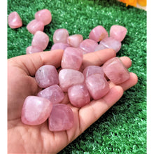 Load image into Gallery viewer, Rose Quartz Crystal Tumbled Stones Tumbled Gemstone Healing Crystals Chakra Balancing Tumbled Meditation Stone Sevenzings 
