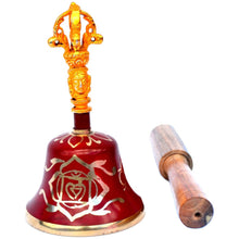 Load image into Gallery viewer, Tibetan Bell Root Chakra (Muladhara) Singing Bell -Reiki Chakra Healing Sound Therapy - sevenzings
