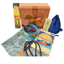 Load image into Gallery viewer, Throat Chakra Perfect Gift Set/Box - Meditation Mindfulness Healing - sevenzings
