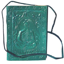 Load image into Gallery viewer, Leather Journal Buddha Meditative Book - Handcrafted Meditation Diary - sevenzings
