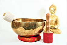 Load image into Gallery viewer, 10&quot; - 16&quot; Large Tibetan Hand Hammered Singing Bowl - sevenzings
