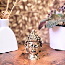 Load image into Gallery viewer, FAST SHIPPING Buddha Head Peaceful Living Home Decor- 3&quot; Small Buddha Figurine Idol Buddha Sculpture - sevenzings
