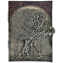 Load image into Gallery viewer, FAST SHIPPING Leather Journal Tree of Life Notebook- Handmade Journaling Diary - Perfect Gift Travel Diary Journals Junk Journal - sevenzings
