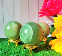 Load image into Gallery viewer, Genuine Green Aventurine  Crystal Sphere Crystal Ball with sphere stand
