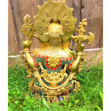Load image into Gallery viewer, Large Lord Ganesha Statue Figurine Idol Meditation Home Decor - 16&quot; God Ganesha Idol Murti Sculpture Calm Peaceful Temple Home Decor - sevenzings
