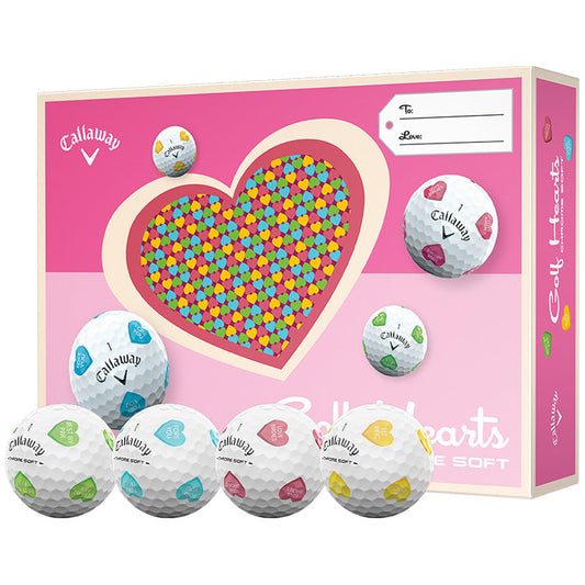 Callaway Chrome Soft Truvis Hearts Golf Balls