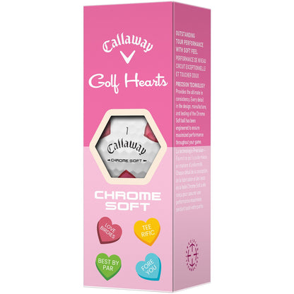 Callaway Chrome Soft Truvis Hearts Golf Balls