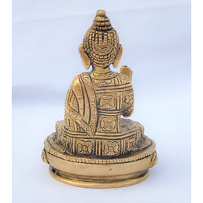 Brass Buddha Statue Small Protection Pose - Buddha Figurine Buddha Idol Sculpture - sevenzings