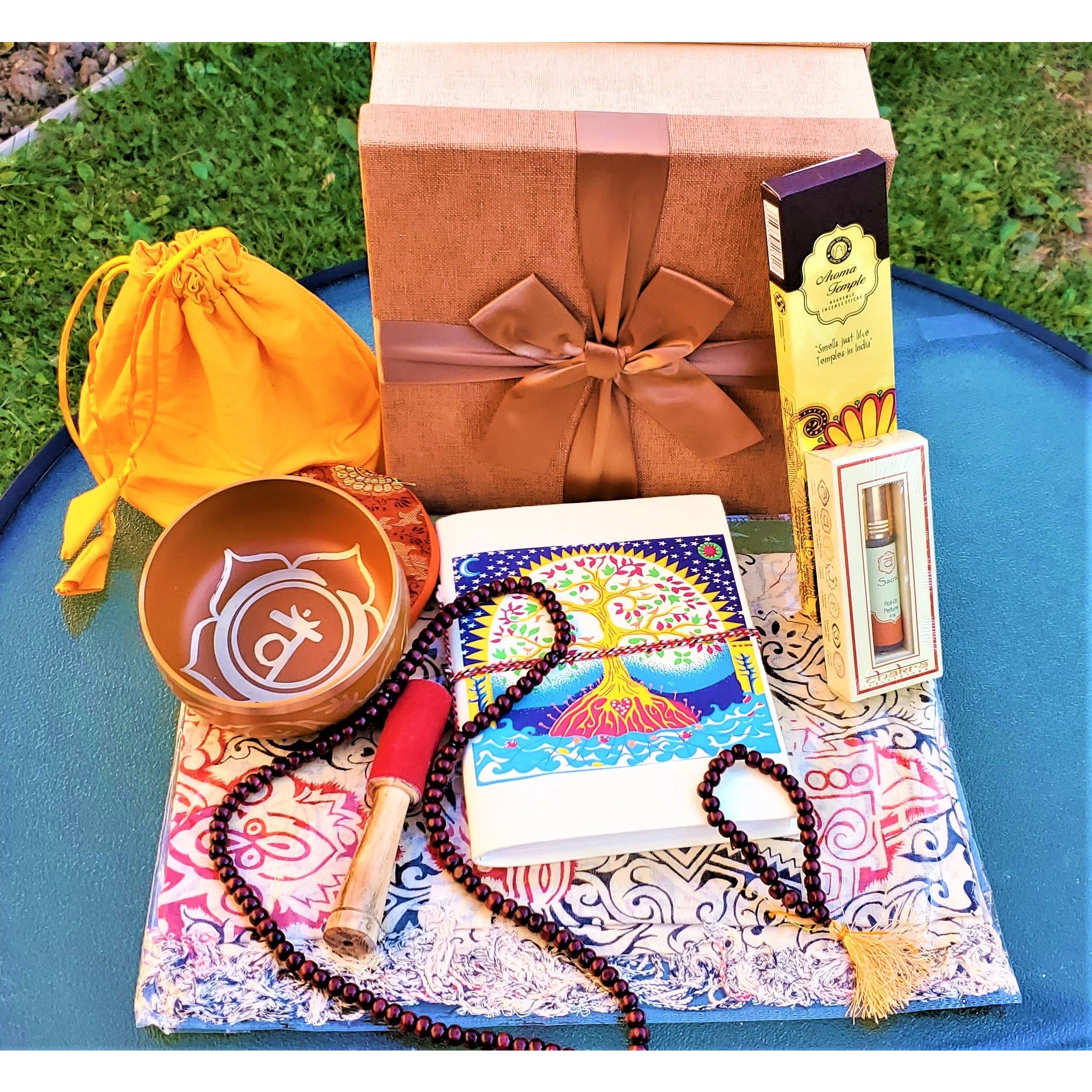 Yoga Gift Basket & Green Tea Essentials Gift Set