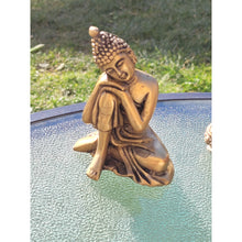 Load image into Gallery viewer, Brass Buddha Statue - 4&quot; Buddha Figurine Idol Sculpture - sevenzings