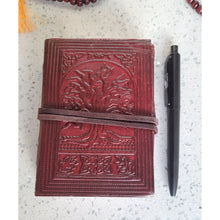 Load image into Gallery viewer, Everyday Leather Pocket Diary - Mindfulness Yoga Reiki Journal - sevenzings
