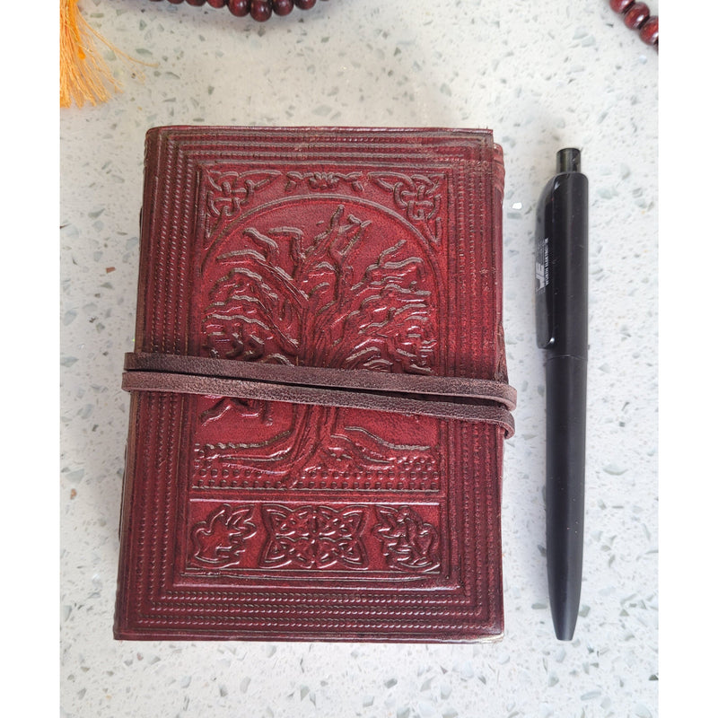 Everyday Leather Pocket Diary - Mindfulness Yoga Reiki Journal - sevenzings