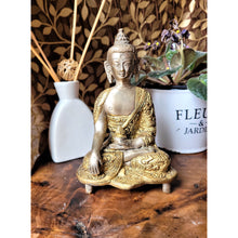 Load image into Gallery viewer, Buddha Statue Medicine Pose - Buddha Figurine Meditating Idol Sculpture - sevenzings
