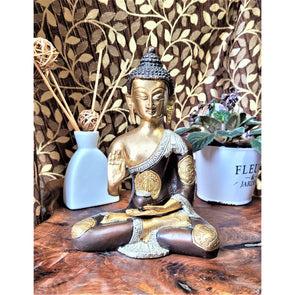 Buddha Statue Figurine Meditation Home Decor - 7" Buddha Sculpture - sevenzings