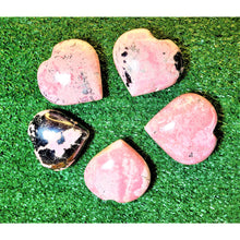Load image into Gallery viewer, Large Heart Crystal Stone Natural Rhodochrosite Crystal Puffy Hearts Healing Love Crystal Gemstone Palm Stone Cluster Love Stone Sevenzings