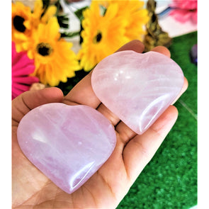 Natural Rose Quartz Crystal Puffy Large Heart Crystal Stone Quartz Healing Love Crystal Gemstone Palm Stone Cluster Love Stone Sevenzings