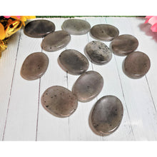 Load image into Gallery viewer, Worry Stone Thumb Stone Palm Stone Grey Aventurine Reiki Energy Booster Healing Crystals Pocket Soothing Peace Stone Sevenzings
