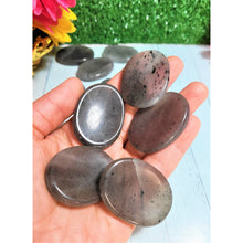 Load image into Gallery viewer, Worry Stone Thumb Stone Palm Stone Grey Aventurine Reiki Energy Booster Healing Crystals Pocket Soothing Peace Stone Sevenzings
