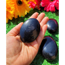 Load image into Gallery viewer, Crystal Palm Stone Black Obsidian Pocket Stone Power Stone Energy Booster Healing Crystals Worry Stone Prot ection Stone Sevenzings
