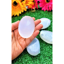 Load image into Gallery viewer, Crystal Palm Stone Selenite Pocket Stone Power Stone Energy Booster Healing Crystals Worry Stone Protection Stone Sevenzings
