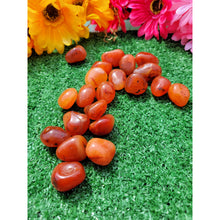 Load image into Gallery viewer, Red Carnelian Crystal Tumbled Stones Tumbled Gemstone Healing Crystals Chakra Balancing Raw Carnelian Tumbled Meditation Stone Sevenzings

