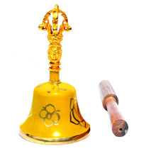 Load image into Gallery viewer, Tibetan Bell Solar Plexus Chakra (Manipura) Singing Bell - Yoga Reiki Chakra Healing - sevenzings
