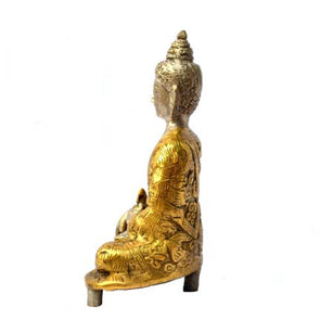 Buddha Statue Medicine Pose - Buddha Figurine Meditating Idol Sculpture - sevenzings