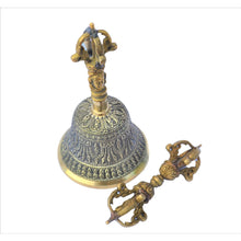 Load image into Gallery viewer, Tibetan Bell Dorje - Meditation Yoga Reiki Chakra Sound Bowl Healing Prayer Bells - Home Decor - sevenzings
