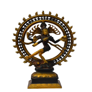 Nataraja Statue - Dancing Shiva Nataraja Figurine Idol Sculpture - sevenzings
