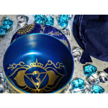 Load image into Gallery viewer, Third Eye Chakra (Ajna) Singing Meditation Bowl -Yoga Reiki Chakra Healing Balancing Sound Bowl - sevenzings
