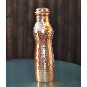 Handcrafted Authentic Beautiful Copper Bottle - Healthy Living Gift - sevenzings