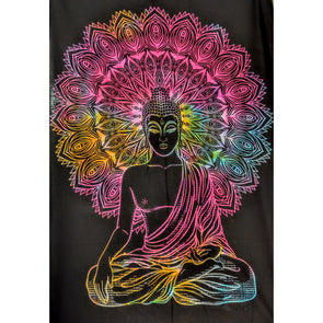 Buddha Meditation Tie Dye Wall Art Hanging Tapestry - Home Decor Mindfulness Yoga Reiki Decor Spiritual Finding - sevenzings