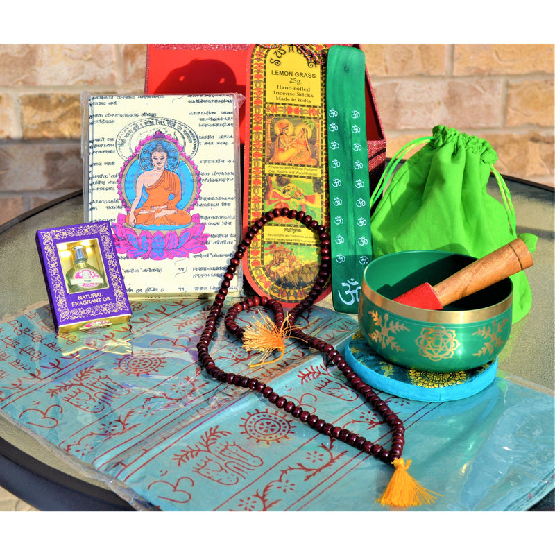 Heart Chakra Meditation Mindfulness Healing Wellness Kit - Perfect Valentine's Gift Set/Box - sevenzings
