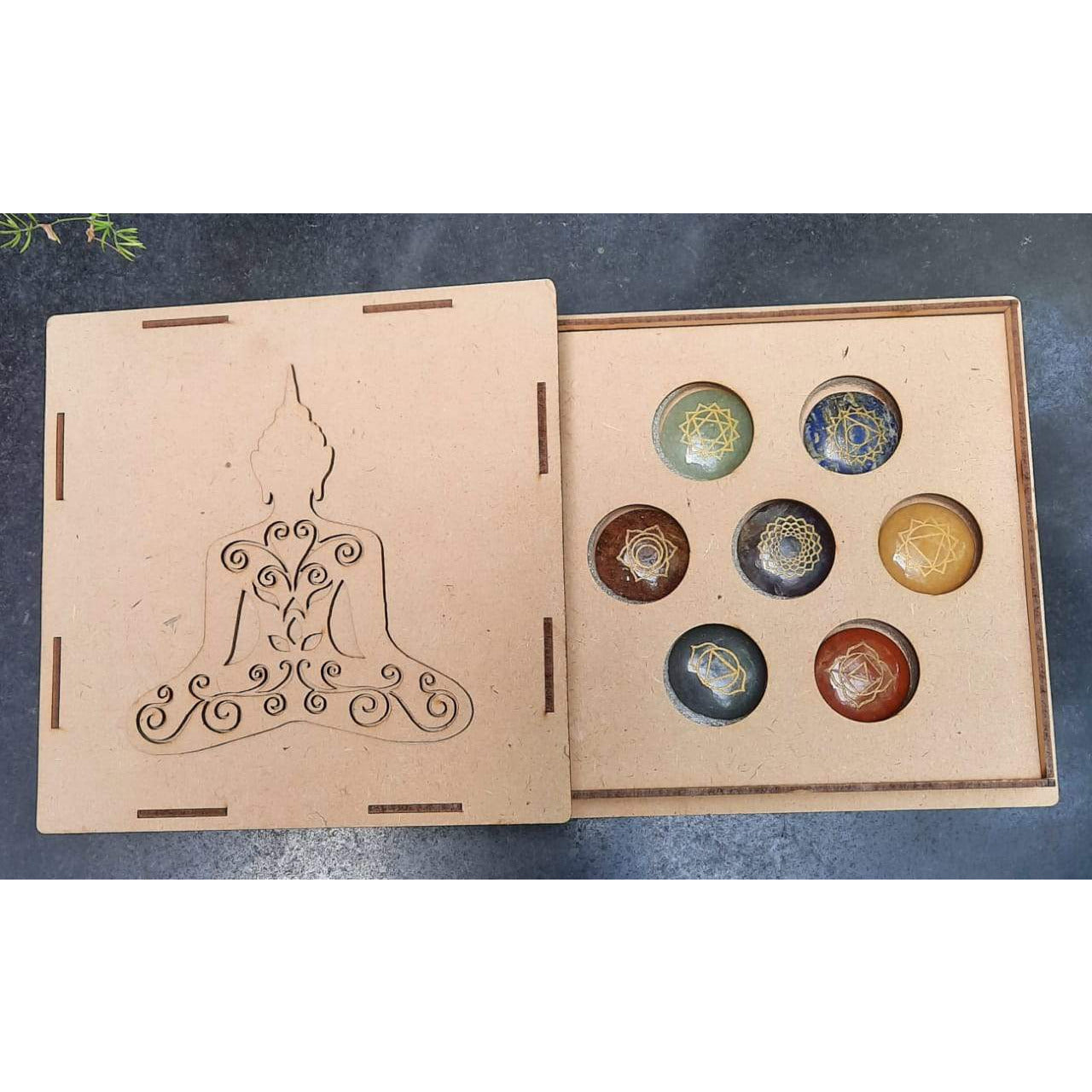 7 Chakra Stone Leather Journal Set Gift Box Meditation Manifestation  Journaling – sevenzings