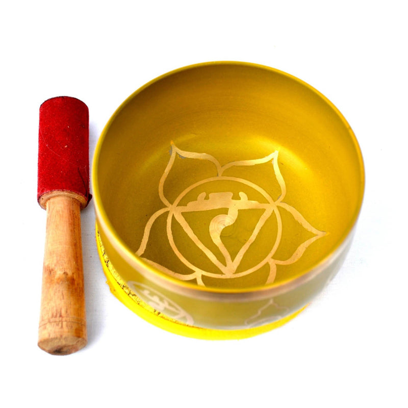 Solar Plexus Chakra (Manipura) Meditation Singing Bowl- Chakra Healing Balance Yoga Reiki Mindfulness Sound Bowl- Home Decor Energy balance - sevenzings