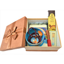 Load image into Gallery viewer, Personalized Throat Chakra Self Care Wellness Gift Set/Box - Meditation Mindfulness Chakra Healing Balance Kit Wellness Care Package - sevenzings
