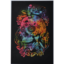 Load image into Gallery viewer, FAST SHIPPING Wall Art Skull Tapestry Wall Hanging Wall Art Home Decor - 100% Cotton Tie Dye Skull Decor - Perfect Gift for skull lovers - sevenzings