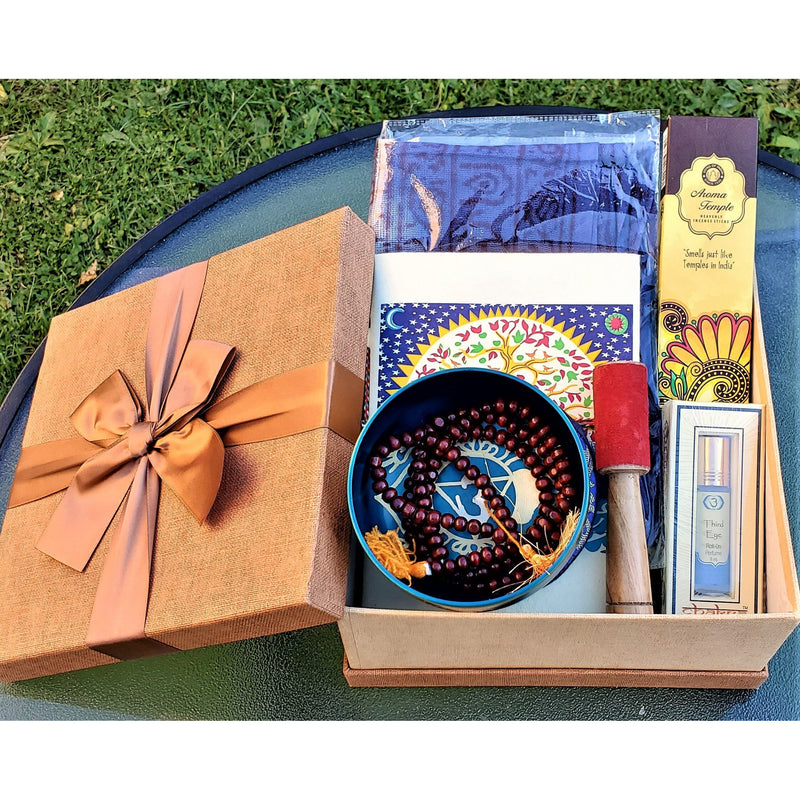 FAST SHIPPING Personalized Self Care Meditation Gift Box -Third Eye Chakra Meditation Gift Box - Mindfulness Perfect Wellness Self Gifting - sevenzings