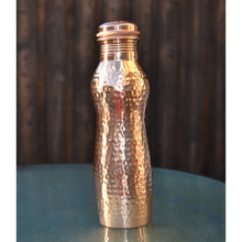 Load image into Gallery viewer, FAST SHIPPING Handy Copper Bottle - Ayurvedic Healthy Living Wellness Gift- Self Love Fitness Yoga - sevenzings