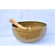 Load image into Gallery viewer, SUPER SALE 14&quot; Tibetan Singing Bowl Buddha Bowl - Handmade Meditation Mindfulness Chakra Balance Healing Therapy Sound Bowl - sevenzings