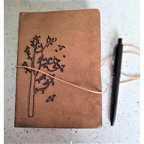 Everyday Leather Journal Tree of Life Diary - Handcrafted Meditation Yoga Reiki Notebook - sevenzings