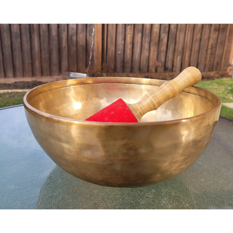 FAST SHIPPING Large Tibetan Singing Bowl  Hand Hammered Meditation, Chakra Balance Healing Sound Therapy Sound Bowl - sevenzings