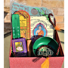 Load image into Gallery viewer, FAST SHIPPING Gift Box Self Care Kit Wellness Gift Box - Heart Chakra Singing Bowl Meditation Perfect Thanksgiving Chakra Gift Set - sevenzings
