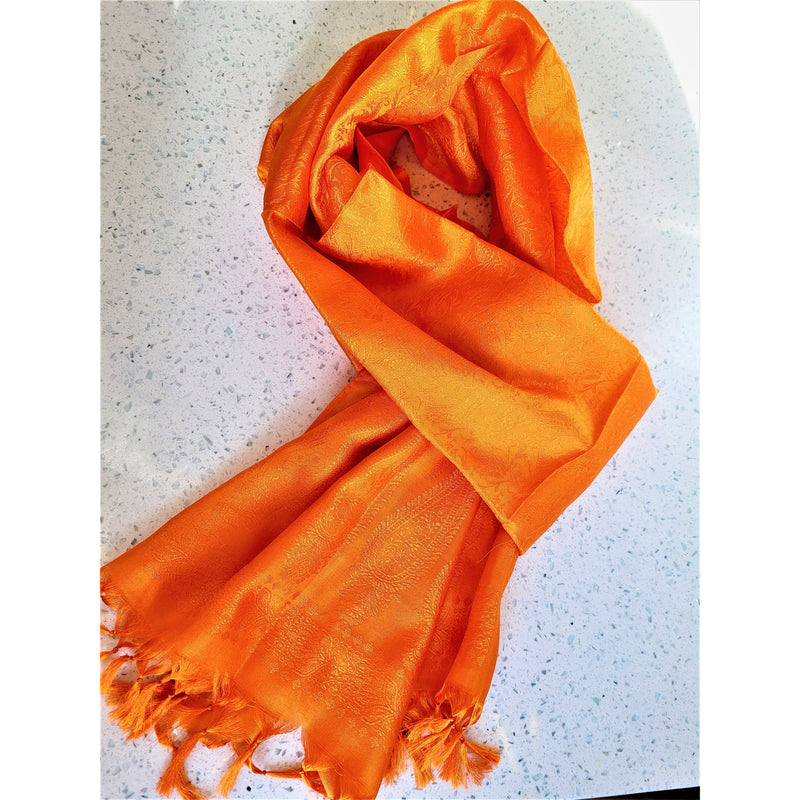 FAST SHIPPING Pure Silk Scarf - Gift for her or  Best Self Gifting Scarves Womens Clothing - sevenzings