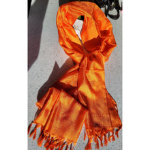 Load image into Gallery viewer, FAST SHIPPING Fall Scarf Pure Silk Neck Scarves - Gift for her or  Best Self Gifting Scarf - sevenzings
