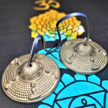 Load image into Gallery viewer, FAST SHIPPING Handmade Buddhist Tingshas Meditation Bells - Mindfulness Reiki Sound Therapy Singing Bell Tingsha Cymbals - sevenzings
