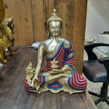 Load image into Gallery viewer, Thanksgiving gifts - Large 11&quot; Buddha Statue Figurine Idol Meditation Calm Peaceful Home Decor - sevenzings
